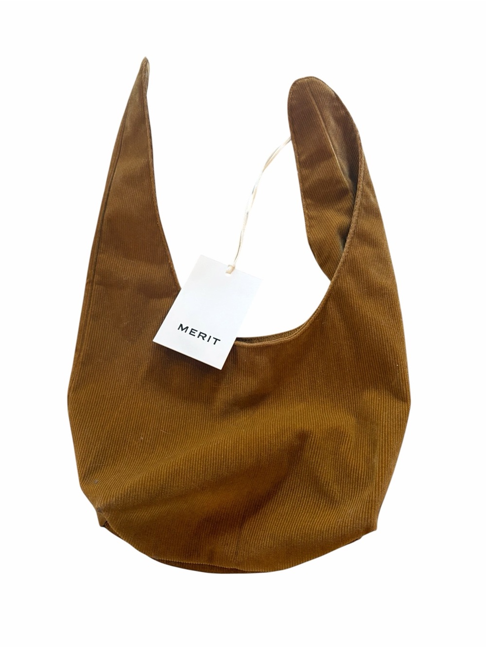 Merit Signature Corduroy makeup bag Brown NWT